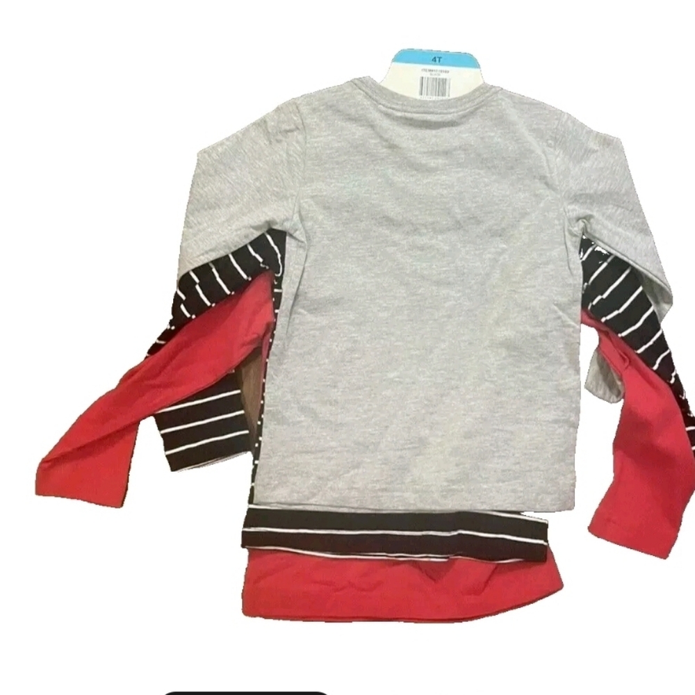 Pekkle Boy's 3 pack Long Sleeve T-Shirt Size 5T NWT